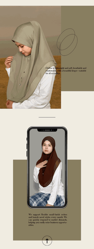 Overhead Khimar Hijab Schal Frauen Muslim Turban Kopfbedeckung Tücher Kopftuch Araber - Bild 16 von 27