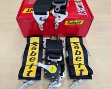 Sabelt 6 Point Harness - BLACK - Race / Rally / Drift / Track / Road / Seatbelt 