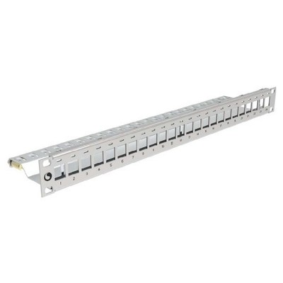 Commscope Emea Patch Panel 24Port 1HE, RAL7035, leer CPP-MOD-1U-E-GR