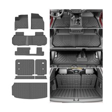 powoq 8 Seats Floor Mat Compatible with 2024-2026 Chevy Traverse Cargo Mat 25...