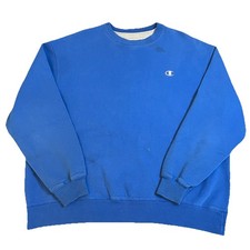 Vintage Champion Sweatshirt Men’s 2XL Blue Pullover Crewneck Streetwear Hipster