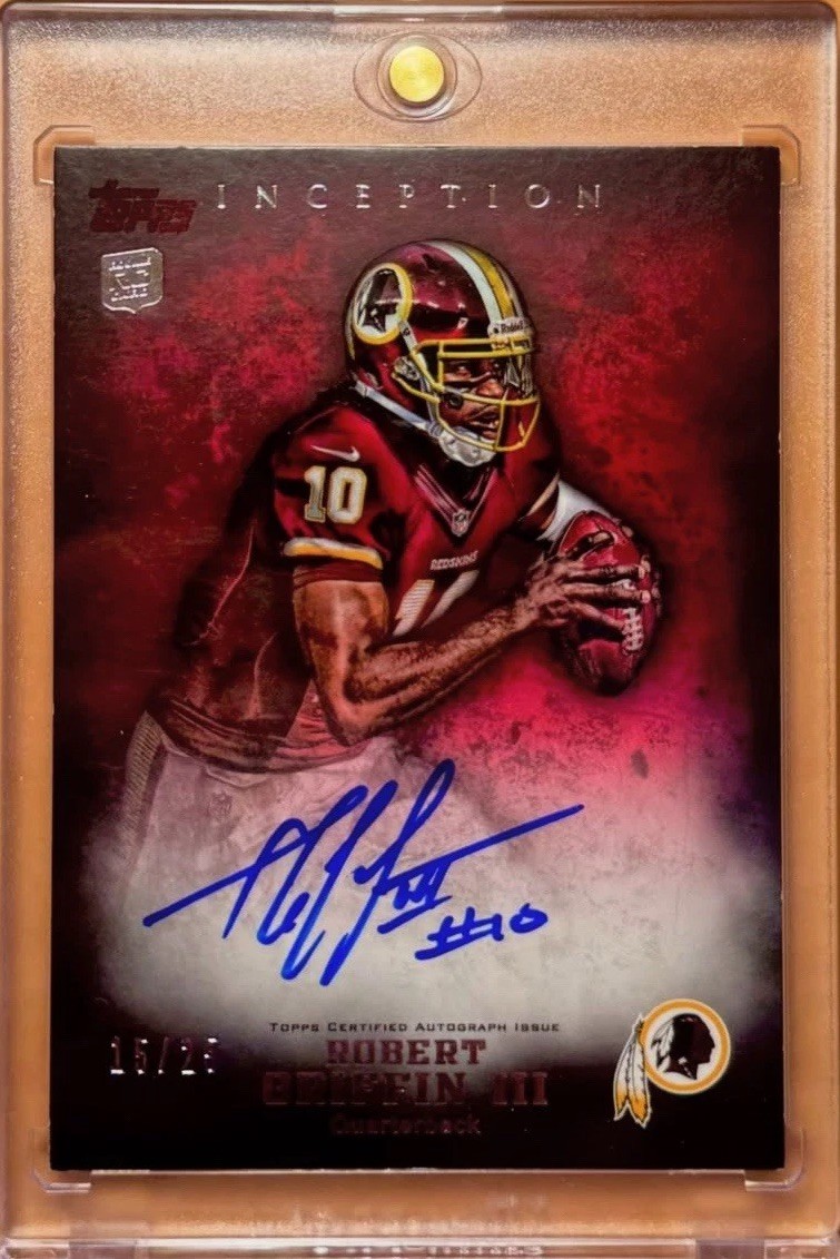 Robert Griffin III Topps Inception #120 Autograph-Green