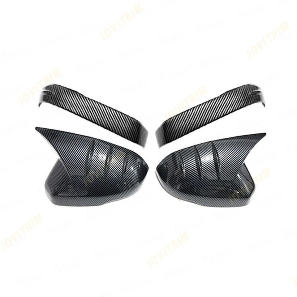 For Honda HR-V 2023-2025 ABS Carbon Fiber Rear View Mirror Cover&Strip Trim 4Pcs — 第 2/4 张图片