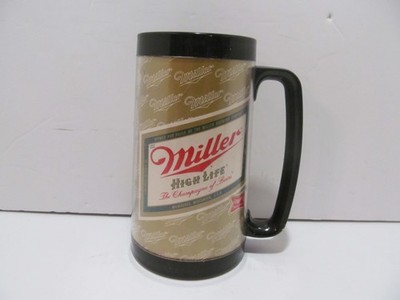 Vintage Thermo-Serv Miller High Life Insulated Plastic Beer Mug w/ Handle
