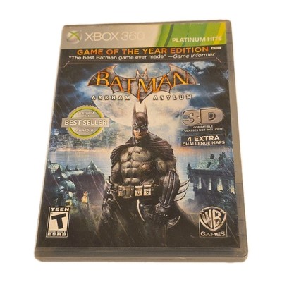 Batman Arkham Asylum Game of the Year Edition (Microsoft Xbox 360 2010) Complete