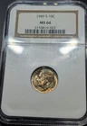 1949-S Roosevelt Dime Ngc MS/66 Awesome Toning Old Fatty Holder Very Clean...