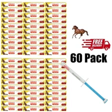 60 Pack In Box Paste Horse Dewormer Apple Flavor wormer  EXP 4/2026 US
