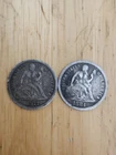 New ListingLot Of 2 Seated Liberty Dimes