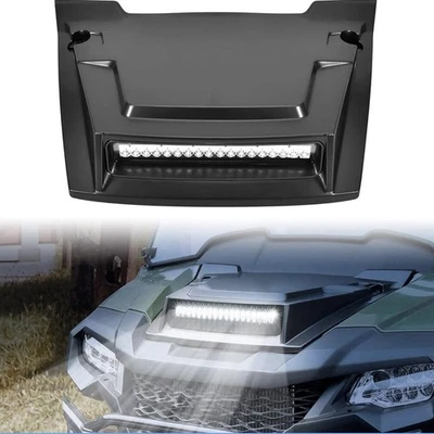 SAUTVS Sport Hood Scoop with LED Spotlight for Honda Pioneer 700 2P 4P 14-26 - Bild 1 von 4