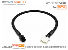 Molex LP4 Cable for EVGA G2 G3 G5 G6 GA GM G P2 P3 P5...- 12" / 24" Available