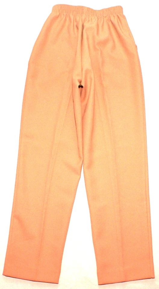 Donnkenny Womens 8P Khaki Elastic Waist Pull On Polyester Pants, Inseam 27", NEW - Image 2 of 3