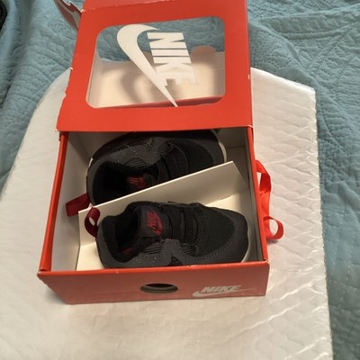 Nike Baby Sneaker Black Gray Red CI0424-022 Athletic US 2C