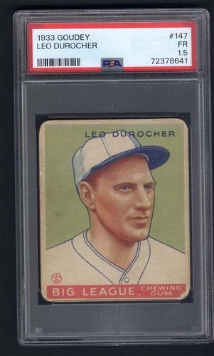 1933 Goudey #147 Leo Durocher PSA 1.5