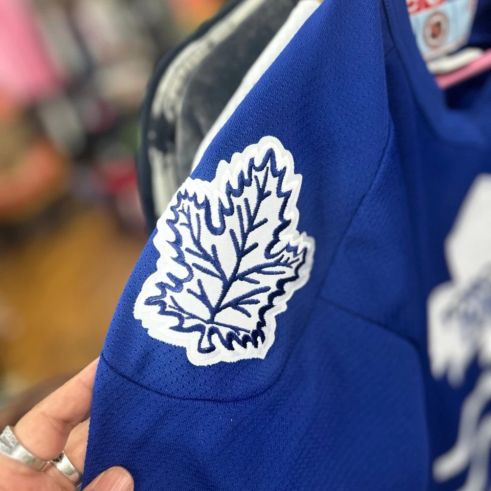 Vintage CCM Toronto Maple Leafs Jersey M NHL Hockey Throwback Blue White - Image 2 of 4