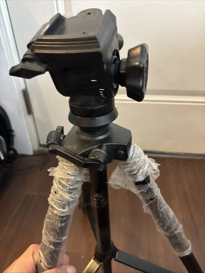 Ambico Video Compact Fluid Head Tripod V-0525 Black Filmmaking Sturdy - Image 3 of 4