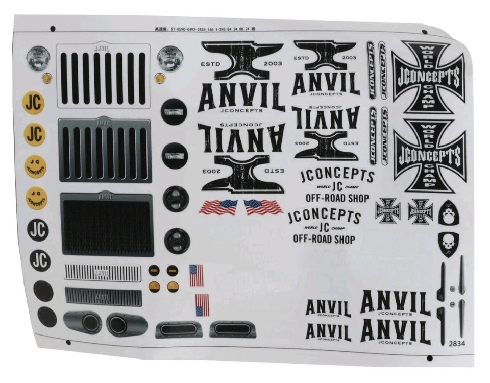 Cuerpo Anvil jconcepts. Traxxas TRX-4 Sport, Enduro, Axial, Vanquish 12,3" pintado Foto 2 de 4