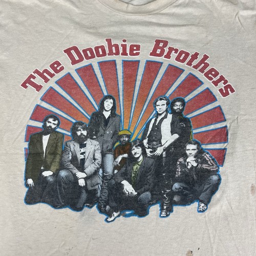 Vintage The Doobie Brothers T-Shirt Large Hanes 80s Music - Picture 2 of 12