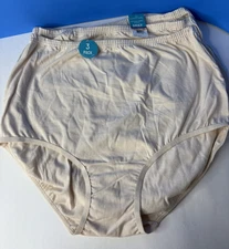 3x Vanity Fair Women's Perfectly Yours Classic Cotton Brief Panty 15319 7/L NWT