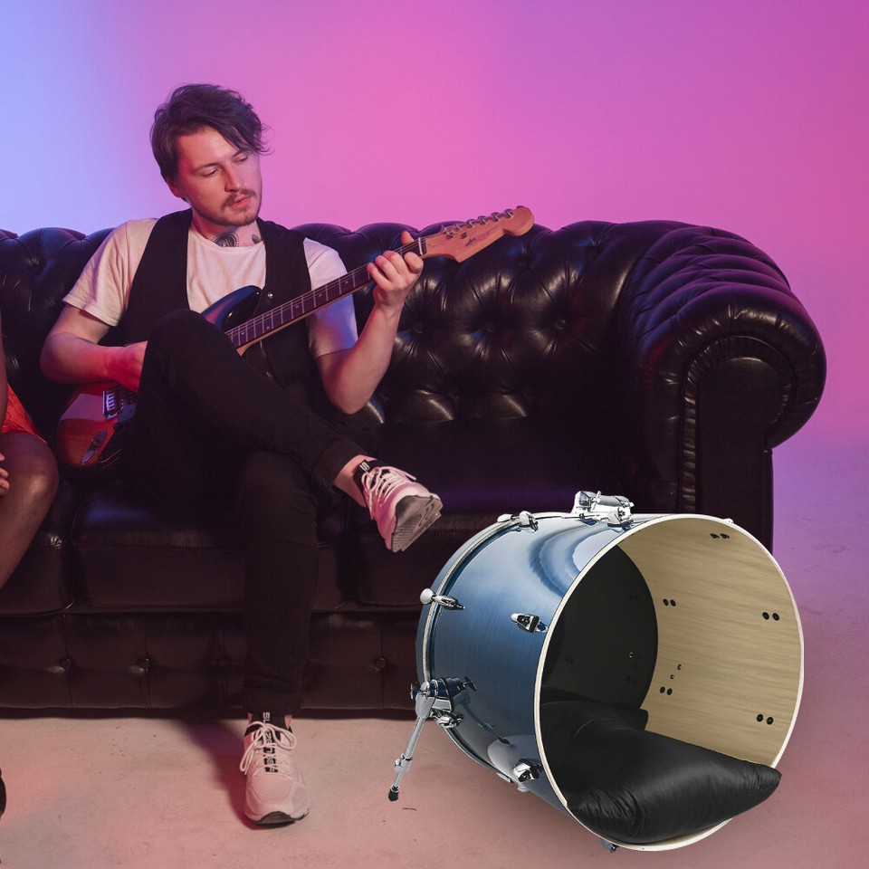 Kickpro Weighted Drum Pillow Cheetah Bass Mute Damper Muffler Tone