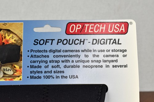 Op/Tech USA Digital Camera Neoprene Soft Pouch 7401064 for Small Cameras & Accs - Picture 2 of 7