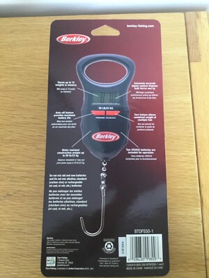 BERKLEY Portable Fishing Digital Scale 50lb/23kg NEW -Includes