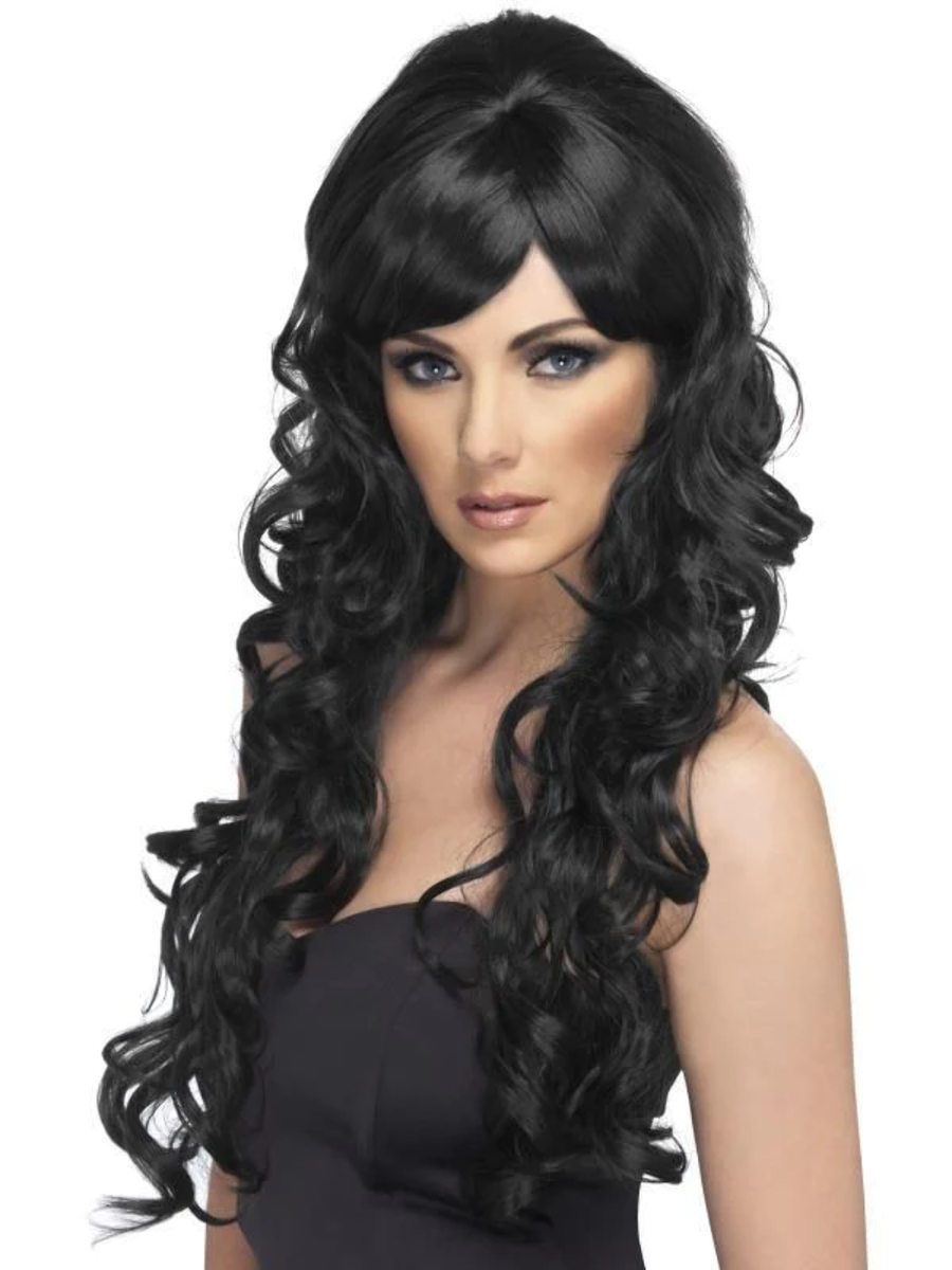 Pop Starlet Wig Adult Black Pop Starlet Wig Adult Black