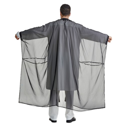 Offener Kimono Herren muslimischer Abaya Dishdash Dubai saudi-arabischer Thobe Jubba Thoub Kaftan - Bild 3 von 11