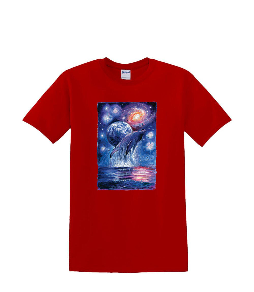 ALTRA T Shirt dalla S alla 2XL 3XL COSMIC WHALE Space Breaking Divertente Adulto