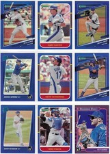 2021 DONRUSS Holo Blue New York Mets Team Set w/Variations (14 Cards) - NM/MT