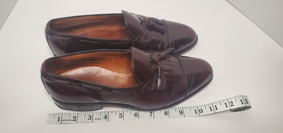 Allen Edmonds Dalton Burgundy Tassel Kiltie Loafers 8 | eBay