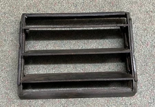 Old CAST IRON LOUVRES Grate Vent FLOOR Wall HEAT REGISTER 12"x9" Stove PARTS