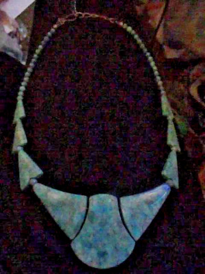 Jay King Turquoise Necklace Sterling Silver 17'' Long DTR EUC
