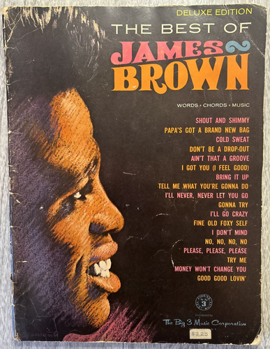 The Best of JAMES BROWN - Deluxe Edition Songbook - Voice Piano Guitar - 1968