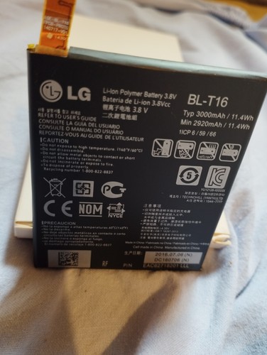 OEM SPEC BL-T16 3000mAh 3.8V For LG G Flex 2 Internal Li-ion Battery H950 LS996 - Photo 3 sur 6