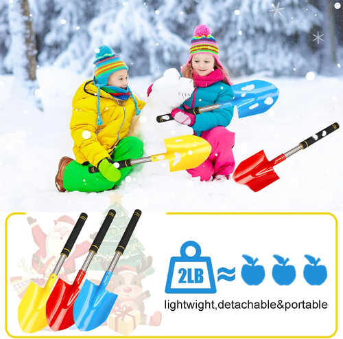 Kids Snow Shovel, Durable Plastic Shovels, w/ Non Slip & Comfortable Foam Handle - Picture 7 of 12