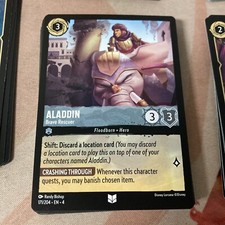 Aladdin Brave Rescuer Uncommon 4x x4 Lorcana Ursula's Return
