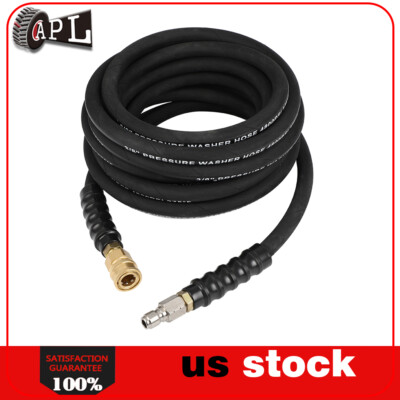 #ad 25ft Pressure Washer Hose 4000PSI 1 4quot; Hot Cold Water Replacement Extension Hose $44.11