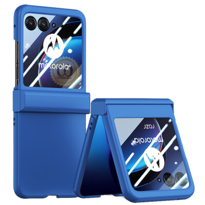 Foluu Custodia Sottile In Policarbonato Per Motorola Razr 2023, Ultra Trasparente, Antiscivolo, Blu - 5