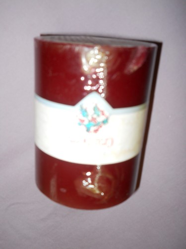 NEW ~CRANBERRY SCENT ~ 4" Pillar Candle /luminessence/made in Malaysia - Picture 4 of 4