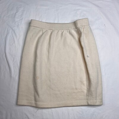 Jupe St. John Beige Taille 16 - Neuf Avec étiquettes, Viscose, Avec Ceinture Et Poches, Fabriqué En Chine