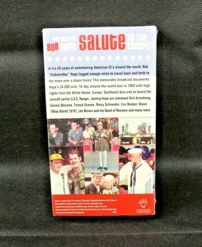 The Best of Bob Hope: Salute to the Troops (VHS) SEALED: 2001 compilation - Picture 2 of 2