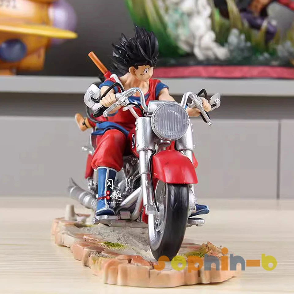 Anime Dragon Ball Z Son Goku Gohan Motorcycle Bike PVC Model Statue Figure Anime Dragon Ball Z Son Goku Gohan Motorcycle Bike PVC Model Statue Figure