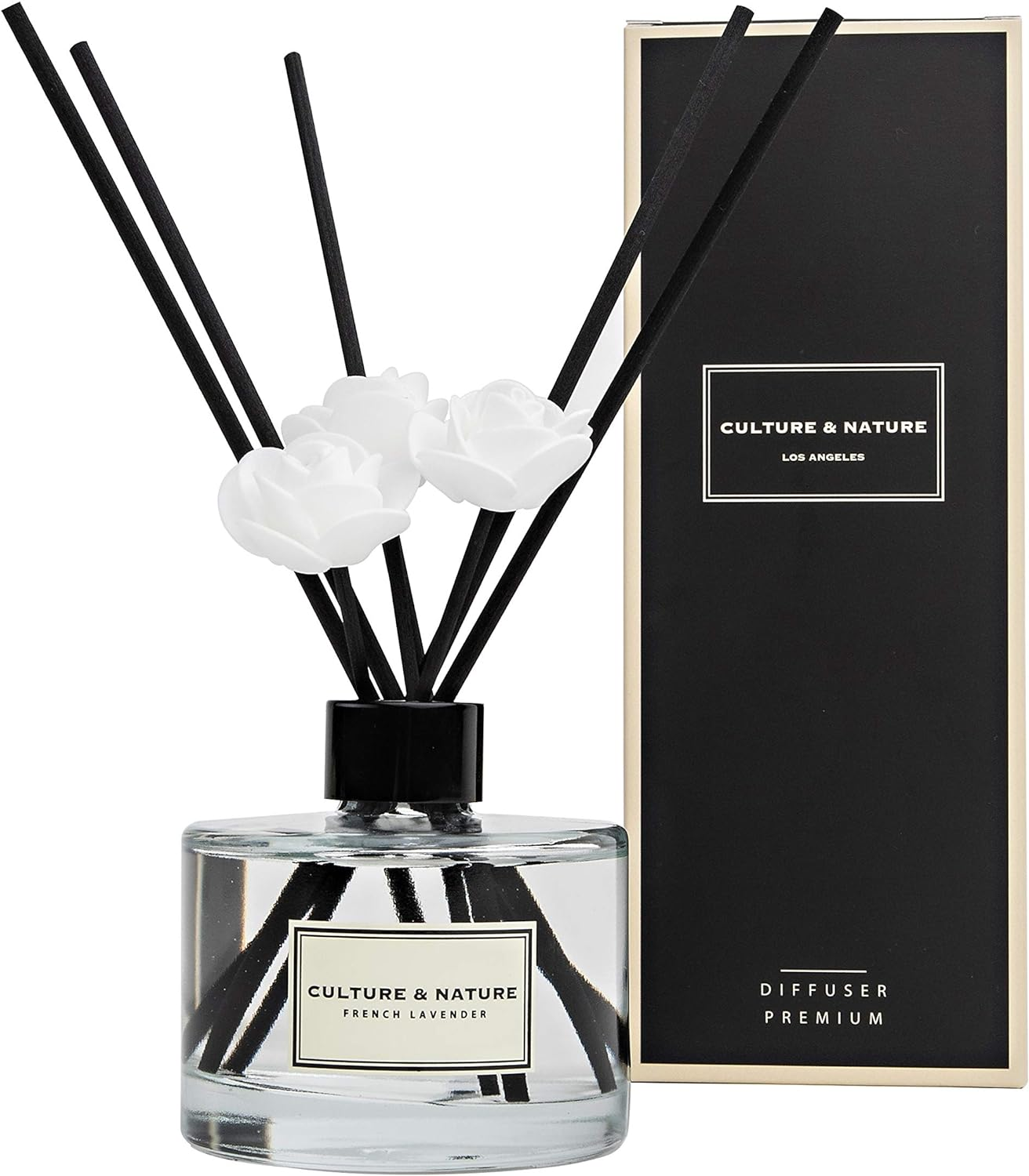 Reed Diffuser Set 6.7Oz (200Ml) French Lavender Scented Diffuser with Sticks Hom-image