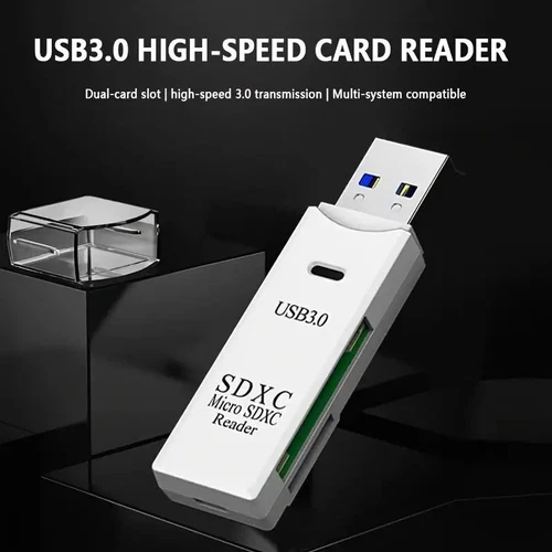USB3.0 SD Card Reader for PC Micro SD Card to USB Adapter for Camera MemoryC USA - Picture 7 of 23