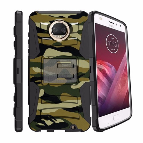 Funda resistente con cubierta de soporte + clip de funda para Motorola Moto Z2 Play Moto Z2 Force - Imagen 52 de 57