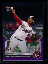 2022 Topps Now #72 Joan Adon RC Purple Parallel Card #d /25