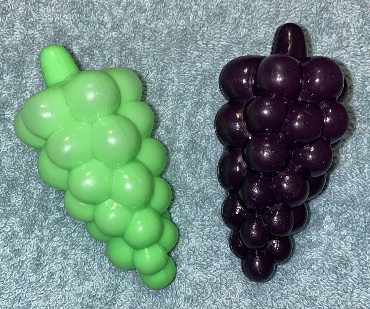 Toy Pretend Play Food Faux Green & Red Grapes Plastic | eBay