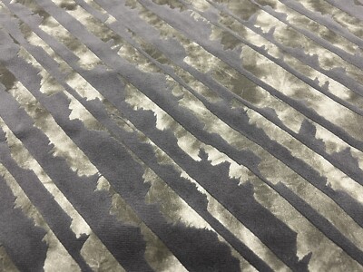 Donghia Abstract Velvet Upholstery Fabric- Tilt / Charcoal 2.85 yds DG-10346.019