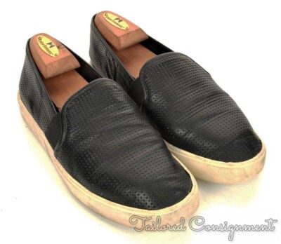 VINCE Black/Tan Leather Slip-On Casual Sneakers Vince | Shoes | Vince Us 7 M Womens Black Tan Leather  main image 3