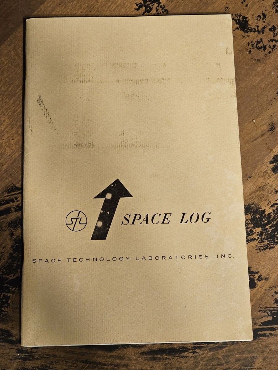 Vintage 1960 Space Technology Laboratories Space Log | eBay